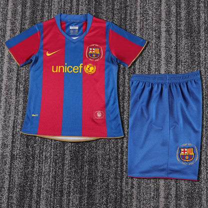 Retro Kids 07/08 Barcelona Home